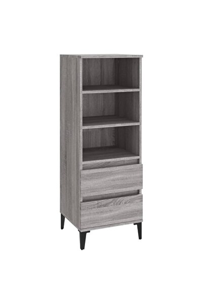 vidaxl Dulap înalt, gri sonoma, 40x36x110 cm, lemn prelucrat
