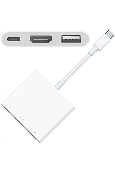 Co2 Cablu Adaptor USB-C Hub HDMI 3 în 1 USB Tip C USB Full HD MHL 4K