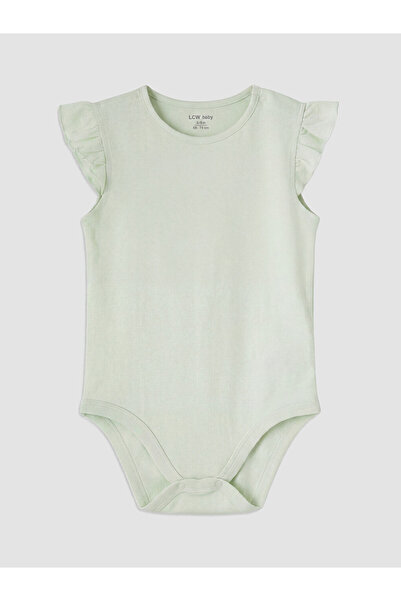 LC Waikiki Ruffled baby girl snap-on bodysuit 2-pack