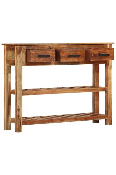 vidaxl Cabinet with 3 drawers, 110x30x80 cm, solid wood