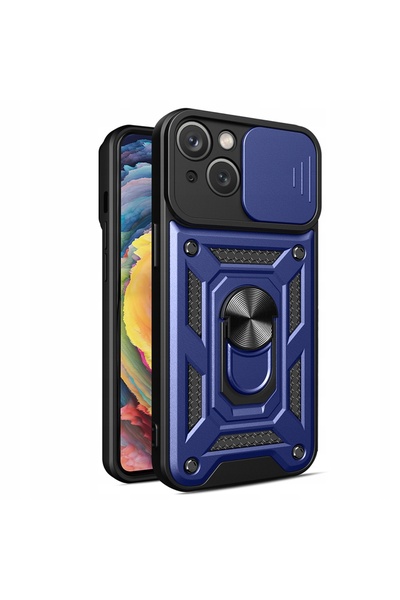 Hurtel Husă tip armură cu suport și protecție cameră pentru iPhone 15 Plus Hi...
