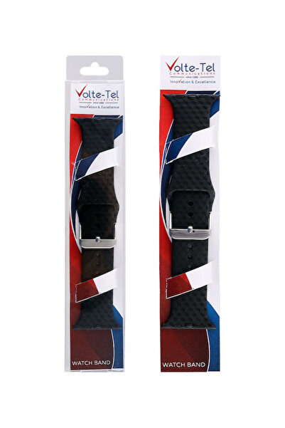Other Λουράκι Volte-Tel Σιλικόνης Μαύρο (Apple (Apple Watch 38/40/41/42mm) 82...