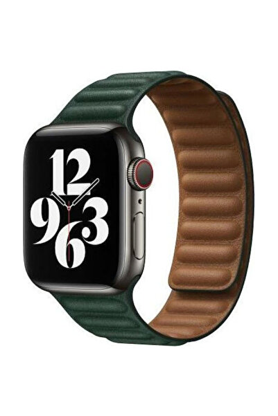 Devia Κομψό Δερμάτινο Λουράκι Δίχρωμο Πράσινο (Apple Watch 38/40/41/42mm) 286647