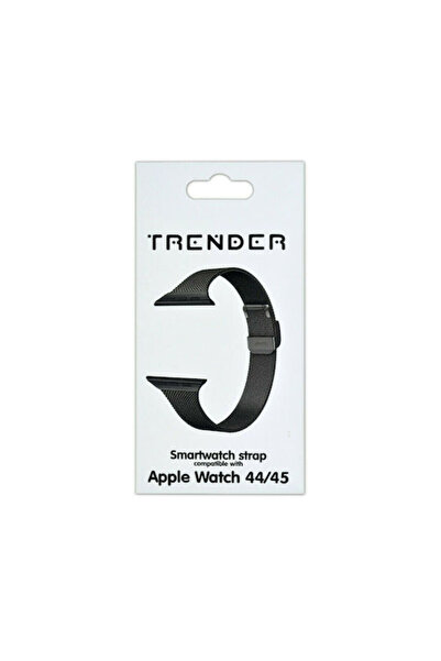 trender Λουράκι Ανοξείδωτο Ατσάλι Μαύρο (Apple Watch 44/45/46mm/Ultra 49mm) T...