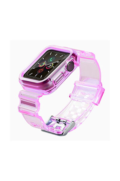 Hurtel Set husă și curea din silicon roșu (Apple Watch 38/40/41/42mm)