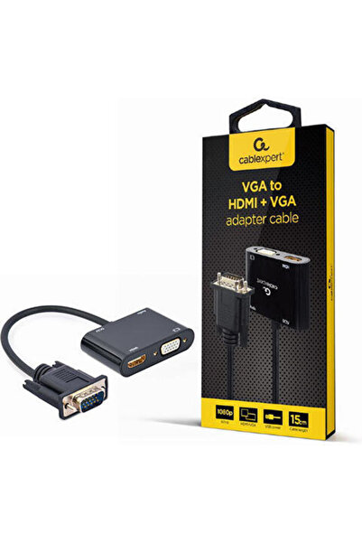 Cablexpert Μετατροπέας VGA αρσενικό σε HDMI / VGA θηλυκό 1 τεμάχιο A-VGA-HDMI-02