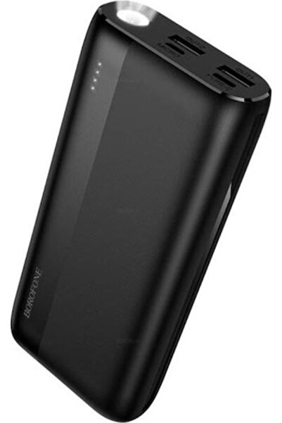 Borofone BJ86 Power Bank 20000mAh με 2 θύρες USB-A και 1 θύρα USB-C Μαύρο