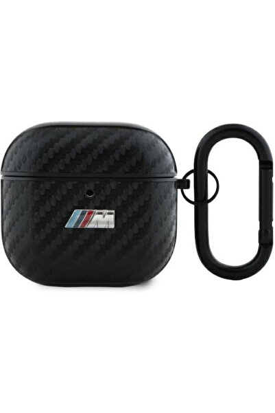 BMW Pu Carbon M Collection Θήκη Airpods 4 Μαύρη