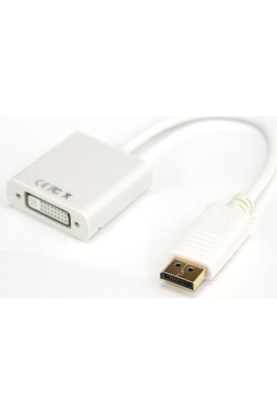 VCOM Προσαρμογέας DisplayPort αρσενικό σε DVI θηλυκό Λευκό