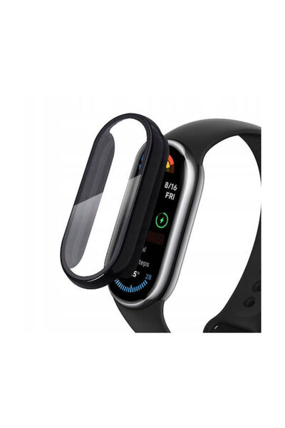 Tech-Protect Πλαστική θήκη με γυαλί σε μαύρο χρώμα για Smart Band 10, Smart B...