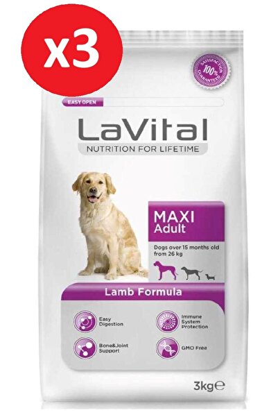LaVital Dog Maxı Adult Lamb Köpek Maması 3 Kg*3 Adet