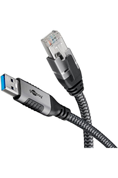 goobay Καλώδιο Ethernet S/FTP Cat.6 Gigabit 5μ Μαύρο Κωδικός: 70692