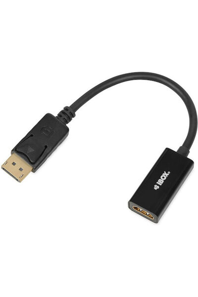 İbox Μετατροπέας DisplayPort αρσενικό σε HDMI θηλυκό Γκρι 1 τεμάχιο IADP4K