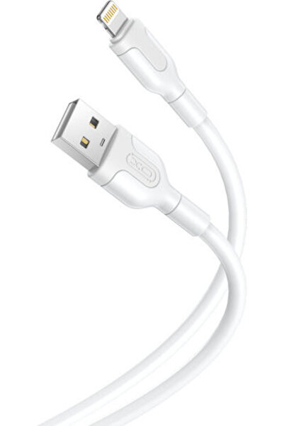 Xo NB212 Καλώδιο USB-A σε Lightning Λευκό 1μ (16.005.0189)