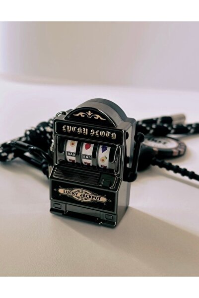 Xui Slot Machine / Fruit Machine Keychain / Try Your Luck Black Color/Mini Ca...