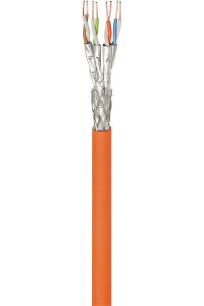 goobay Καλώδιο Ethernet S/FTP Cat.7a χωρίς βύσματα 250μ Πορτοκαλί 1 τεμάχιο Κ...