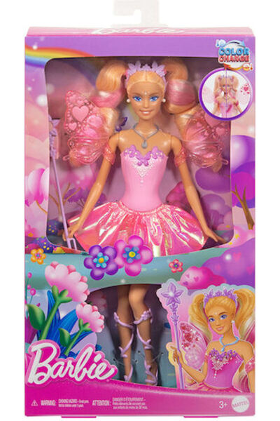 Barbie Νεραϊδένια Μαγική Κούκλα Μεταμόρφωσης για Ηλικίες 3+