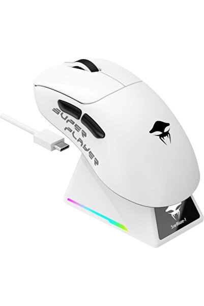Havit ΣταρΜπλέιζ-1 Ασύρματο Ποντίκι Gaming 26000 DPI Λευκό