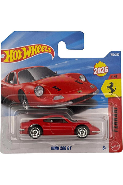 HOT WHEELS Ferrari Dino 206 GT Red JJH56