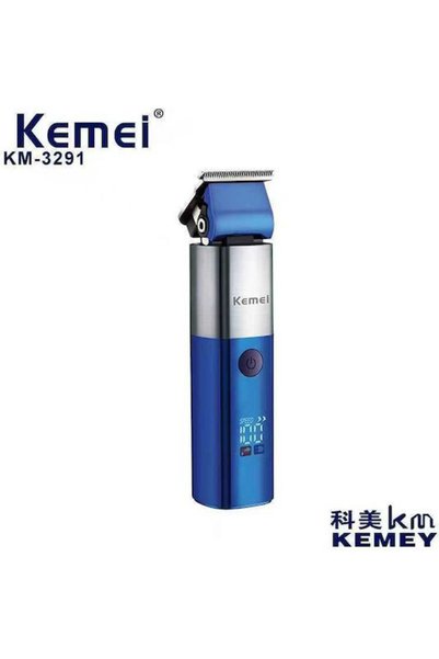 Kemei KM-322 KM-3291 Επαναφορτιζόμενη Κουρευτική Μηχανή Μπλε