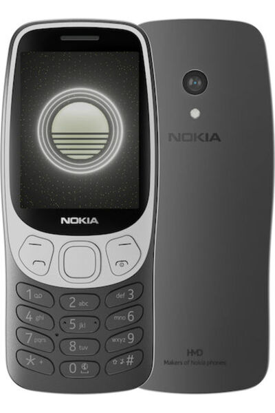 Nokia 3210 Κινητό τηλέφωνο διπλής SIM με πλήκτρα (Αγγλικό Μενού) Μαύρο Grunge