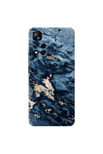 Other Xiaomi Redmi Note 11 Pro 5G Marble Blue Gold Transparent Silicone TPU Θήκη
