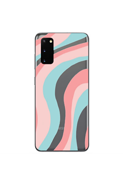Other Samsung S20 Colored lines Transparent Silicone TPU Θήκη