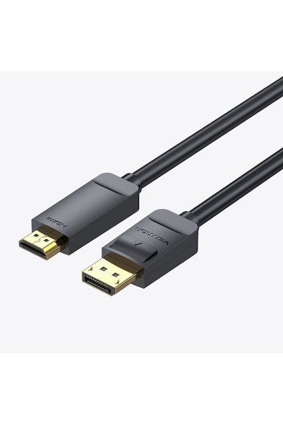 Vention Καλώδιο DisplayPort αρσενικό - HDMI αρσενικό 1.5μ Μαύρο (HAGBG)
