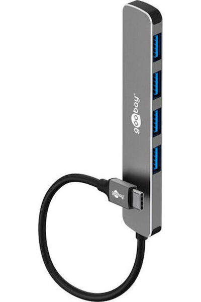 goobay Διανομέας USB 4 Θυρών USB 3.2 με σύνδεση σε υπολογιστή USB-C / USB-A Γ...