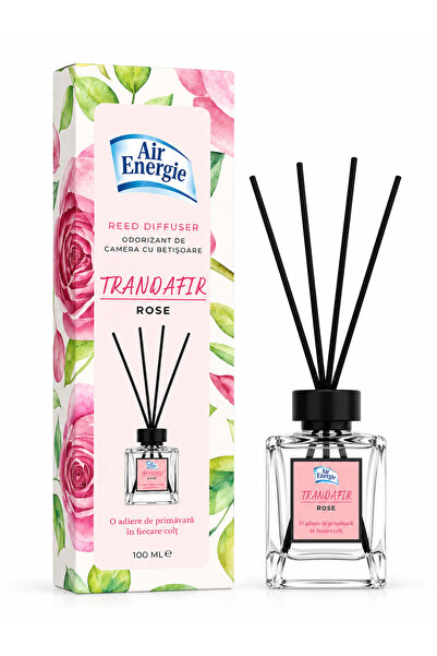 ENERGIE Air Reed Diffuser Trandafir (Rose) 100 ml – Odorizant de cameră cu be...