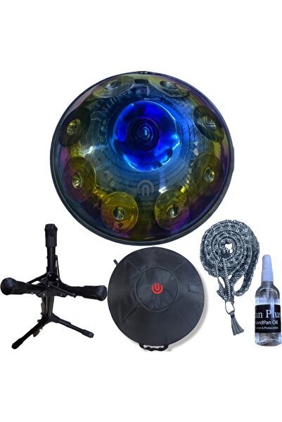 ARSHA FULL PAKET TİTANİUM HANDPAN 9 nota Re Minör ( Stand +ÇANTA+BAKIM YAĞI V...
