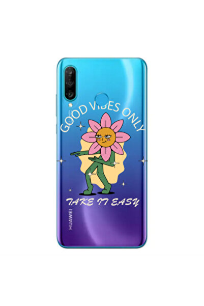 Other Huawei P30 Lite Good Vibes Only Transparent Silicone TPU Θήκη