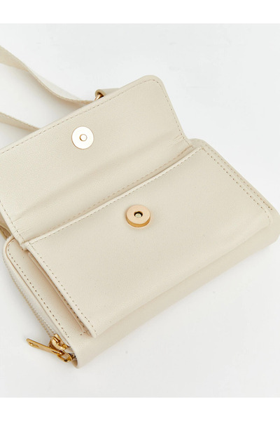 LC Waikiki Beige Leather Look Women's Shoulder Bag