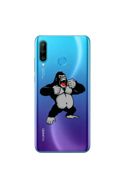 Other Huawei P30 Lite Angry Gorilla2 Transparent Silicone TPU Θήκη