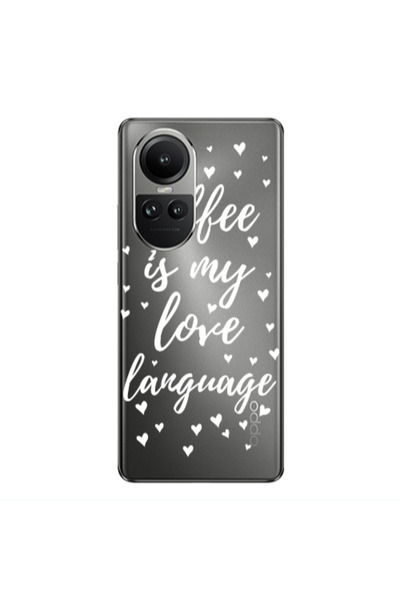 Other Oppo Reno10 5G Coffe is my love language Transparent Silicone TPU Θήκη