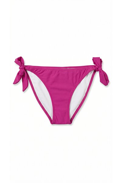 Zi Pembe Kalın İp Bağlamalı Bikini Altı