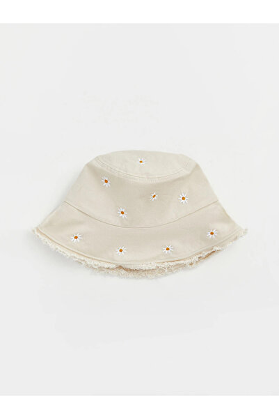 LC Waikiki Ecru Floral Women's Bucket Hat