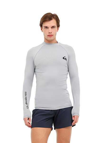 Quiksilver EVERYDAY UPF50 LS Gri Erkek Surf Uzun Kol T-Shirt