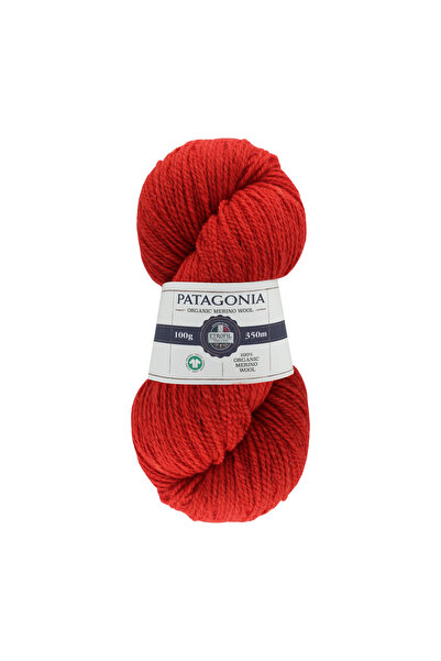 Etrofil Patagonia pređa za pletenje crvena 100% organska merino vuna 100g 350...
