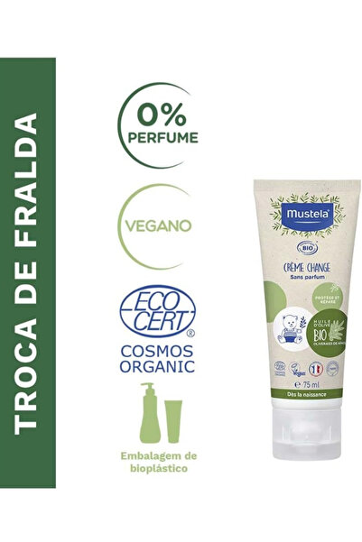 Mustela كريم الحفاضات العضوي 75 مل