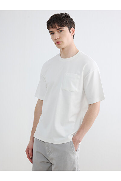 LC Waikiki Vizyon New Season Men's Combed Cotton T-Shirt with Crew Neck and P...