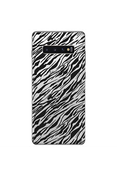 Other Samsung S10 Plus Black zebra Transparent Silicone TPU Θήκη