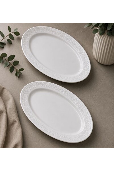 Kitchen Crazy Güral Bahar Dalı 30cm Kayık Tabak 2 Adet