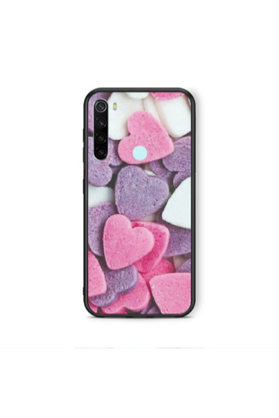 Other Xiaomi Redmi Note 8 Sponge Hearts Black Glossy Θήκη