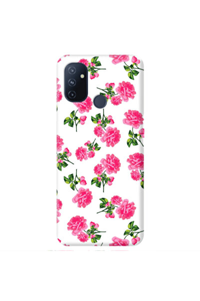 Other Oneplus Nord 100 Roses White Transparent Silicone TPU Θήκη