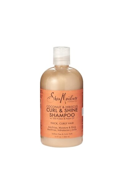 Shea Moisture Șampon Cocos și Hibiscus pentru Bucle și Strălucire, 384 ml