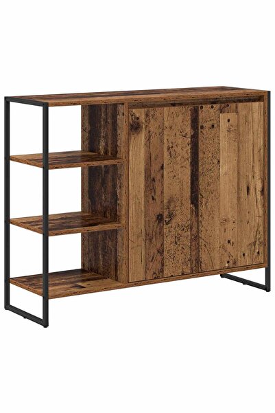 vidaxl Dulap lateral Lemn Vechi 96.5 x 30 x 75 cm Lemn compozit