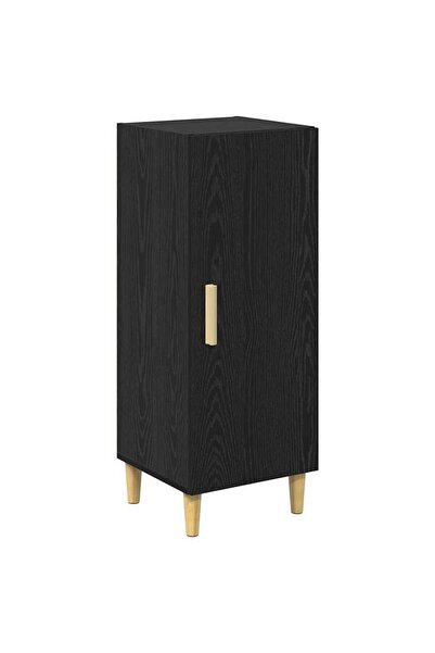 vidaxl Bufet Pe perete Stejar Negru 34,5 x 34 x 90 cm Lemn compozit