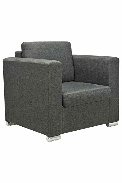 vidaxl Fotoliu, gri închis, material textil
