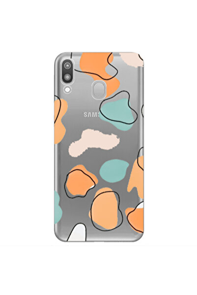 Other Samsung M20 Colorful spots Transparent Silicone TPU Θήκη